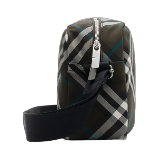 Ekd Motif Checked Messenger Bag