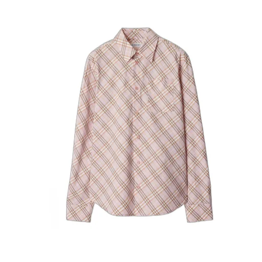 Logo Embroidered Checkered Shirt