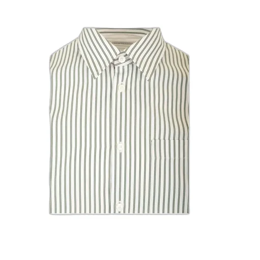 Logo Embroidered Striped Shirt