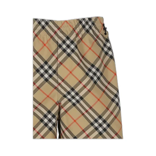 Check Printed Bermuda Shorts