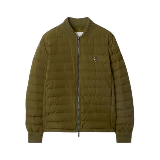 Logo Plaque Quilted Down Jacket