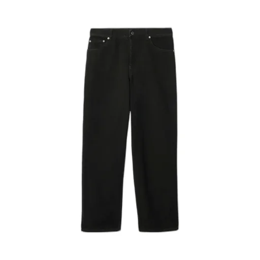 Logo Patch Straight-Leg Jeans
