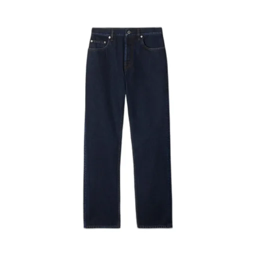 Logo Patch Straight-Leg Jeans