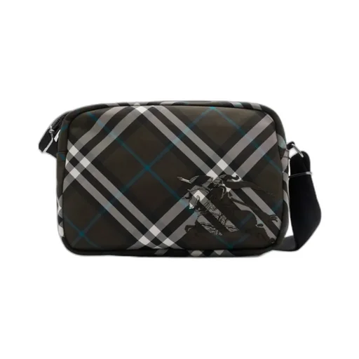 Ekd Motif Checked Messenger Bag