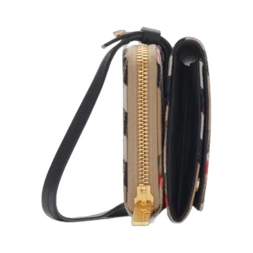 Snip Checked Foldover-Top Pouch