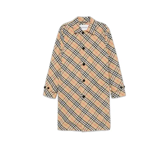 Vintage Check Button-Up Coat