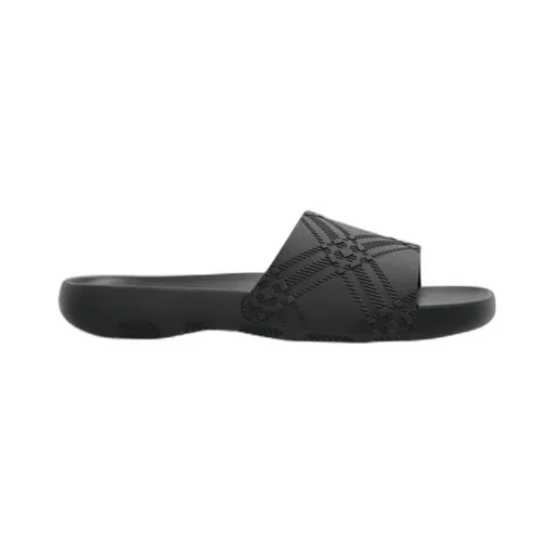 Check Embossed Slip-On Slides