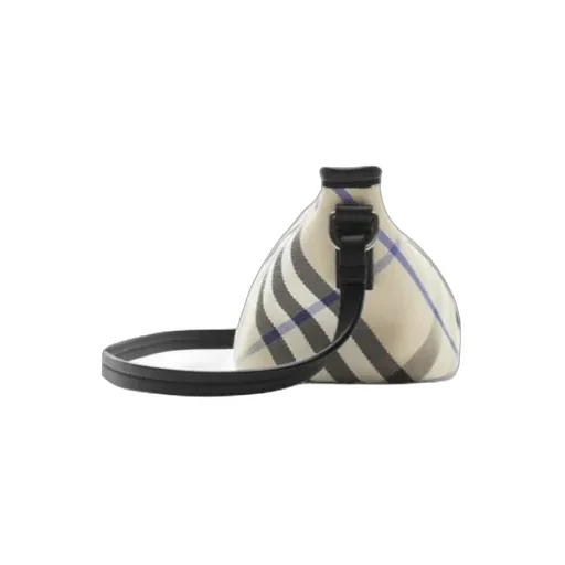 Vintage Check-Pattern Zipped Shoulder Bag