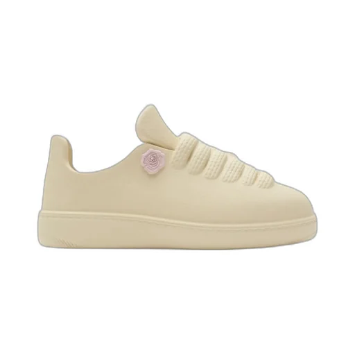 Bubble Flower Embellished Lace-Up Sneakers