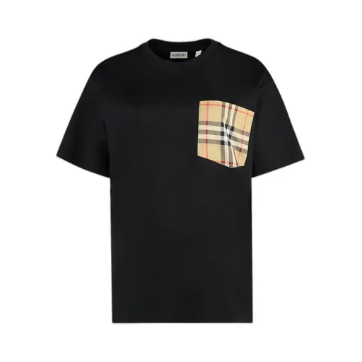 Check Pocket Crewneck T-Shirt