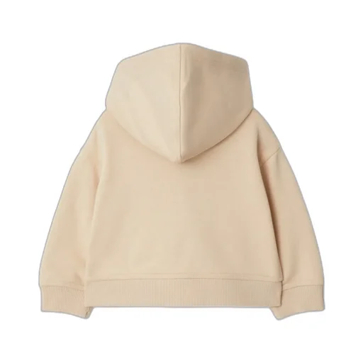 Check Label Zip-Up Hoodie