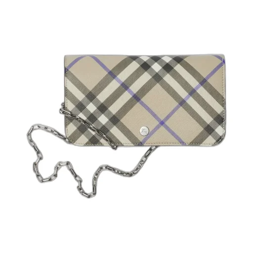 Check Chain Strap Wallet