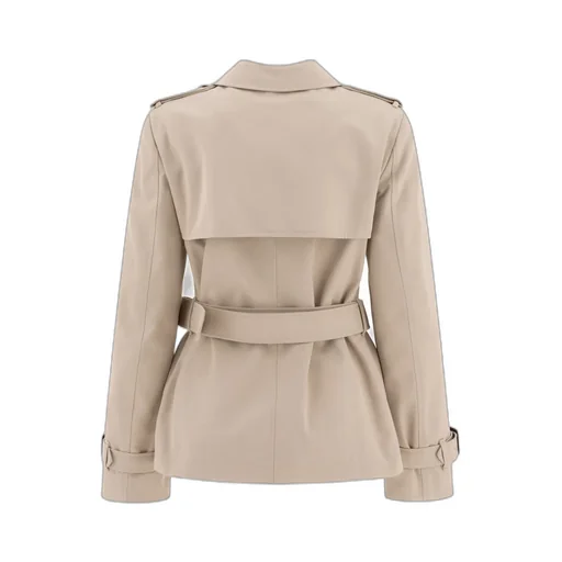Double Breasted Belted Short Coat