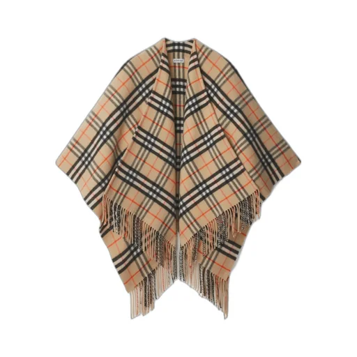 Checked Fringed-Edge Cape