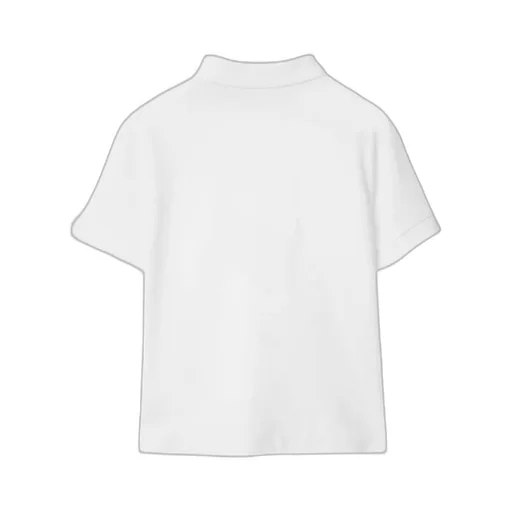 Checked Logo Patch Polo Shirt