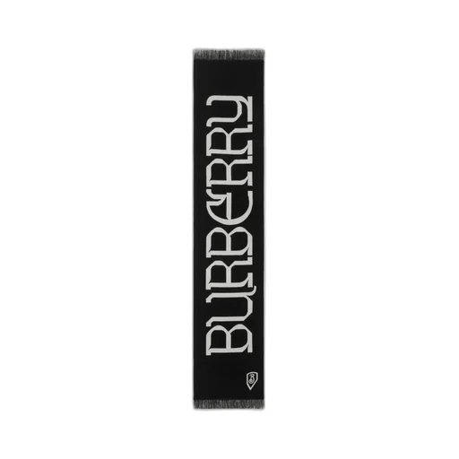 Logo Jacquard Frayed-Edge Scarf