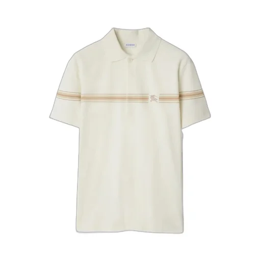 Ekd Embroidered Striped Polo Shirt