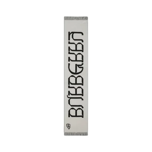 Logo Jacquard Frayed-Edge Scarf