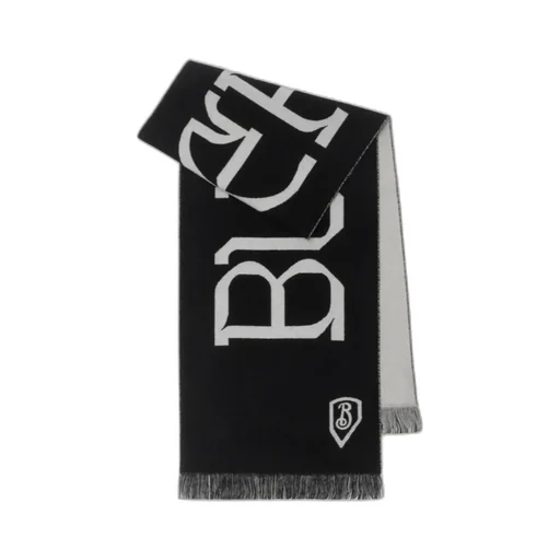 Logo Jacquard Frayed-Edge Scarf