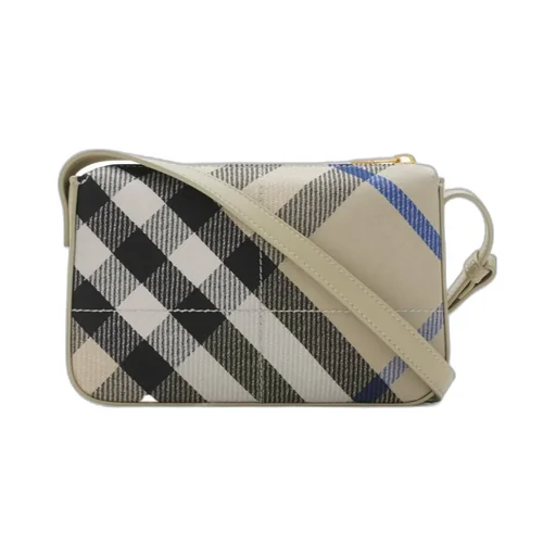Snip Check Pattern Crossbody Bag