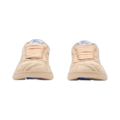 Checked Lace-Up Sneakers