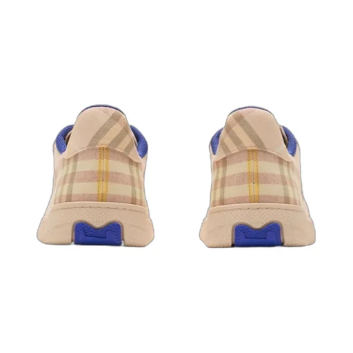 Checked Lace-Up Sneakers