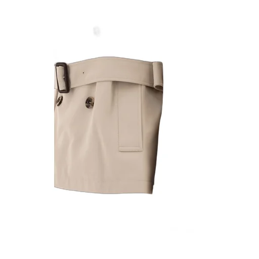 Double Breasted Belted Short Coat