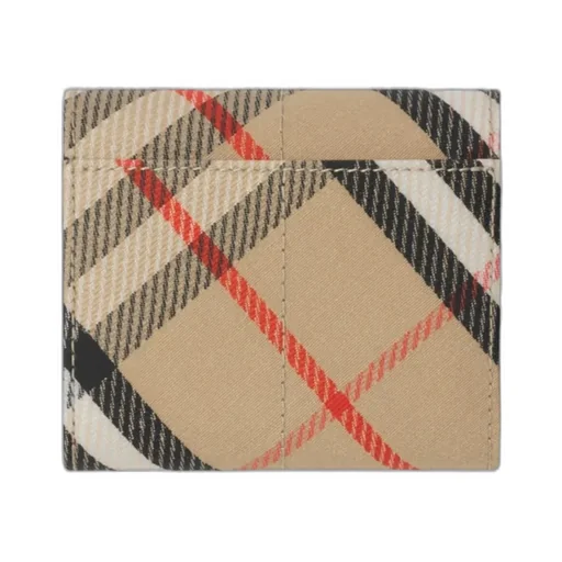 Vintage Check-Printed Snip Folded Wallet
