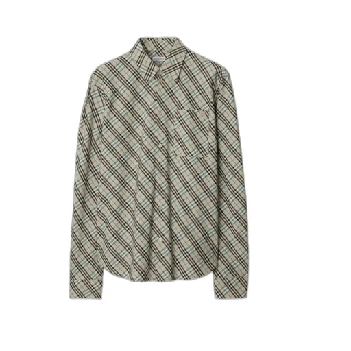 Long Sleeved Check Pattern Shirt