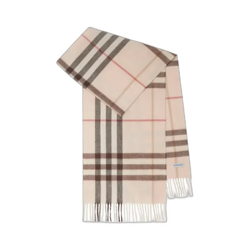 Checked Fringed Scarf
