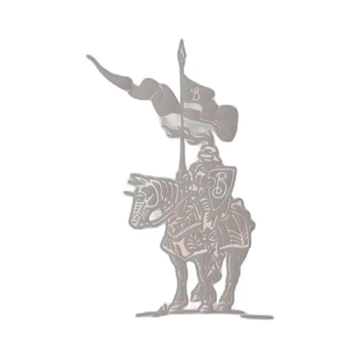Equestrian Knight-Motif T-Shirt