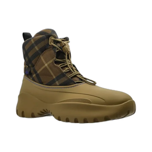 Checked Ankle Boots
