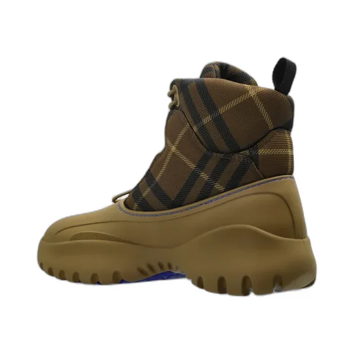 Checked Ankle Boots