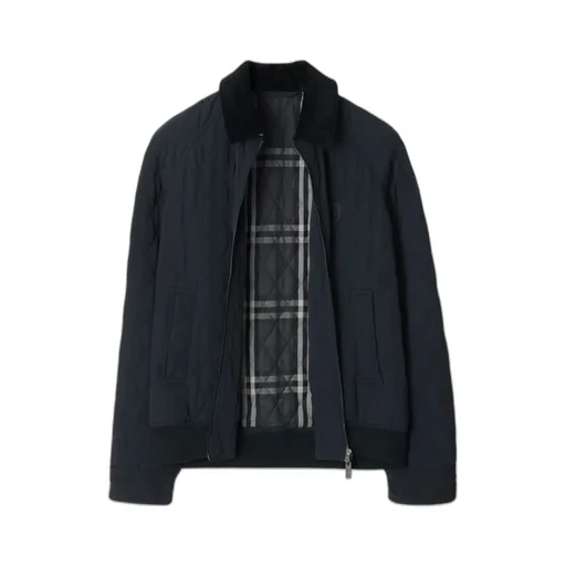 Logo-Embroidered Quilted Padded Jacket
