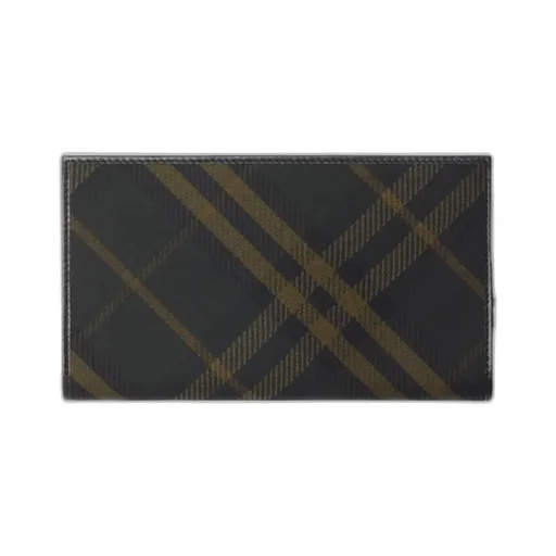Checked Zipped Continental Wallet