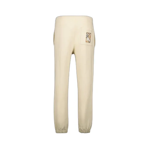 Check Pattern Elastic Waist Jogging Pants