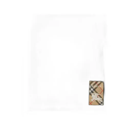 Checked Patch Crewneck T-Shirt