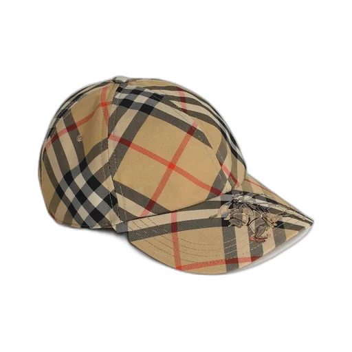 Check Printed Baseball Cap