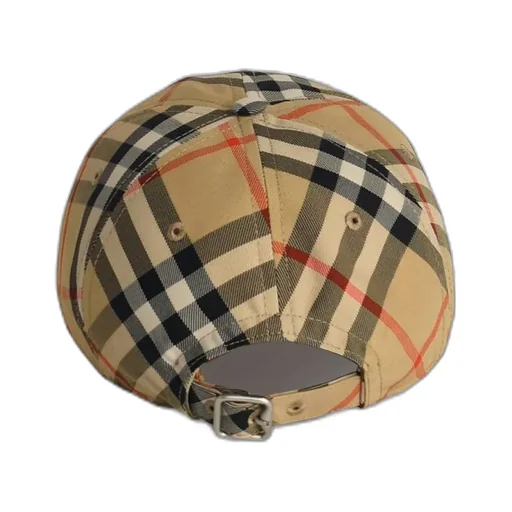 Check Printed Baseball Cap