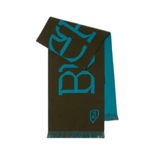 Logo Jacquard Fringed Scarf
