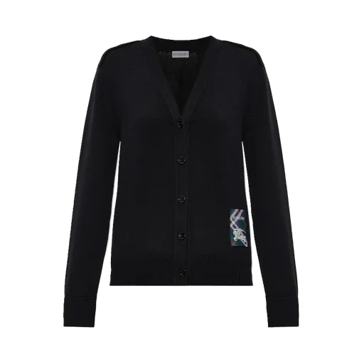 Logo Patch Knitted Cardigan
