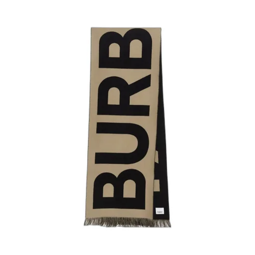 Logo Jacquard Fringed Scarf