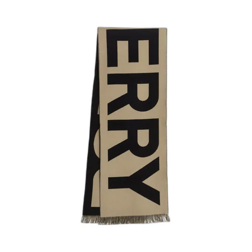 Logo Jacquard Fringed Scarf