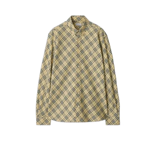 Logo Embroidered Checked Shirt