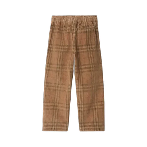 Check Corduroy Trousers