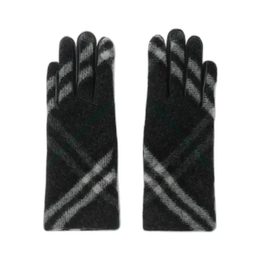 Check Wool Gloves