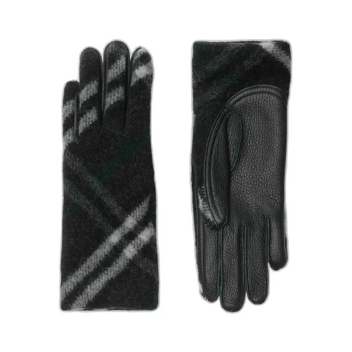 Check Wool Gloves