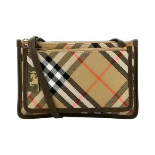 Checked Sling Crossbody Bag