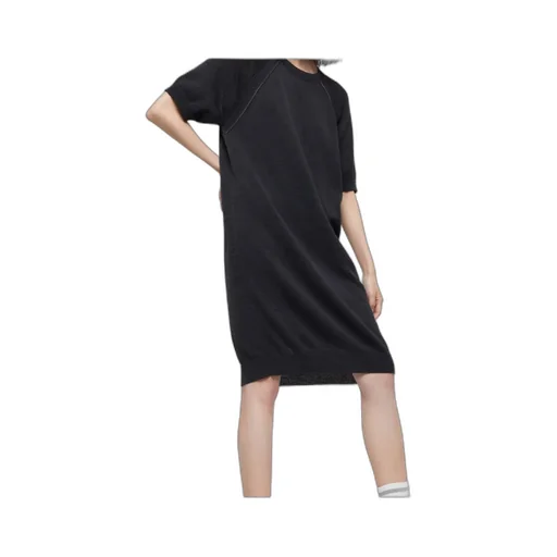 Crewneck Fine-Knitted T-Shirt Dress