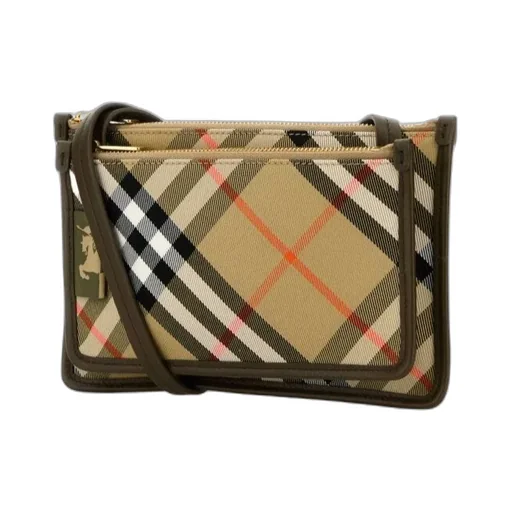 Checked Sling Crossbody Bag